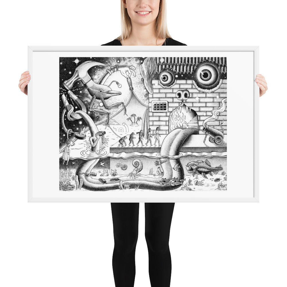 Curtain - Framed Poster