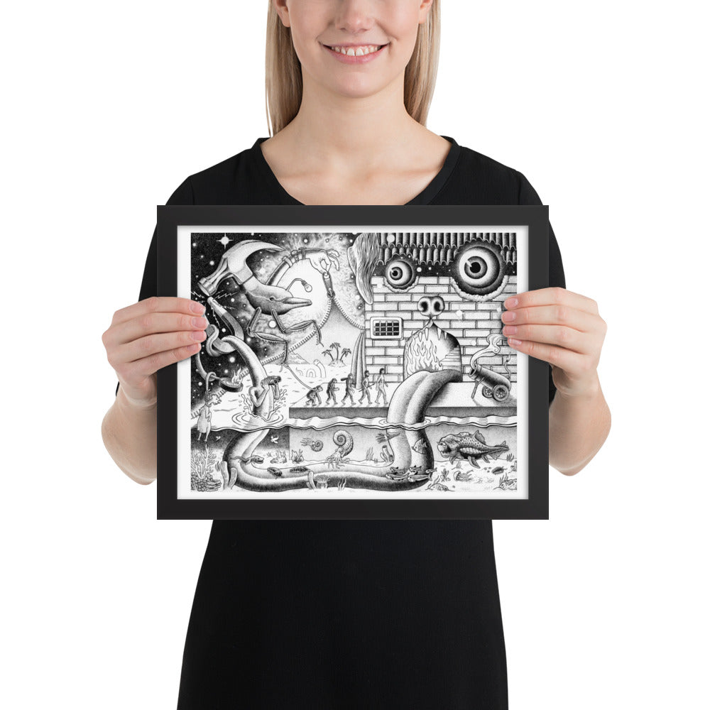 Curtain - Framed Poster