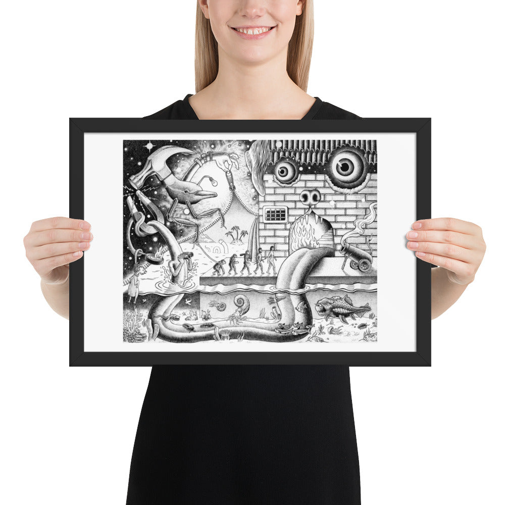 Curtain - Framed Poster