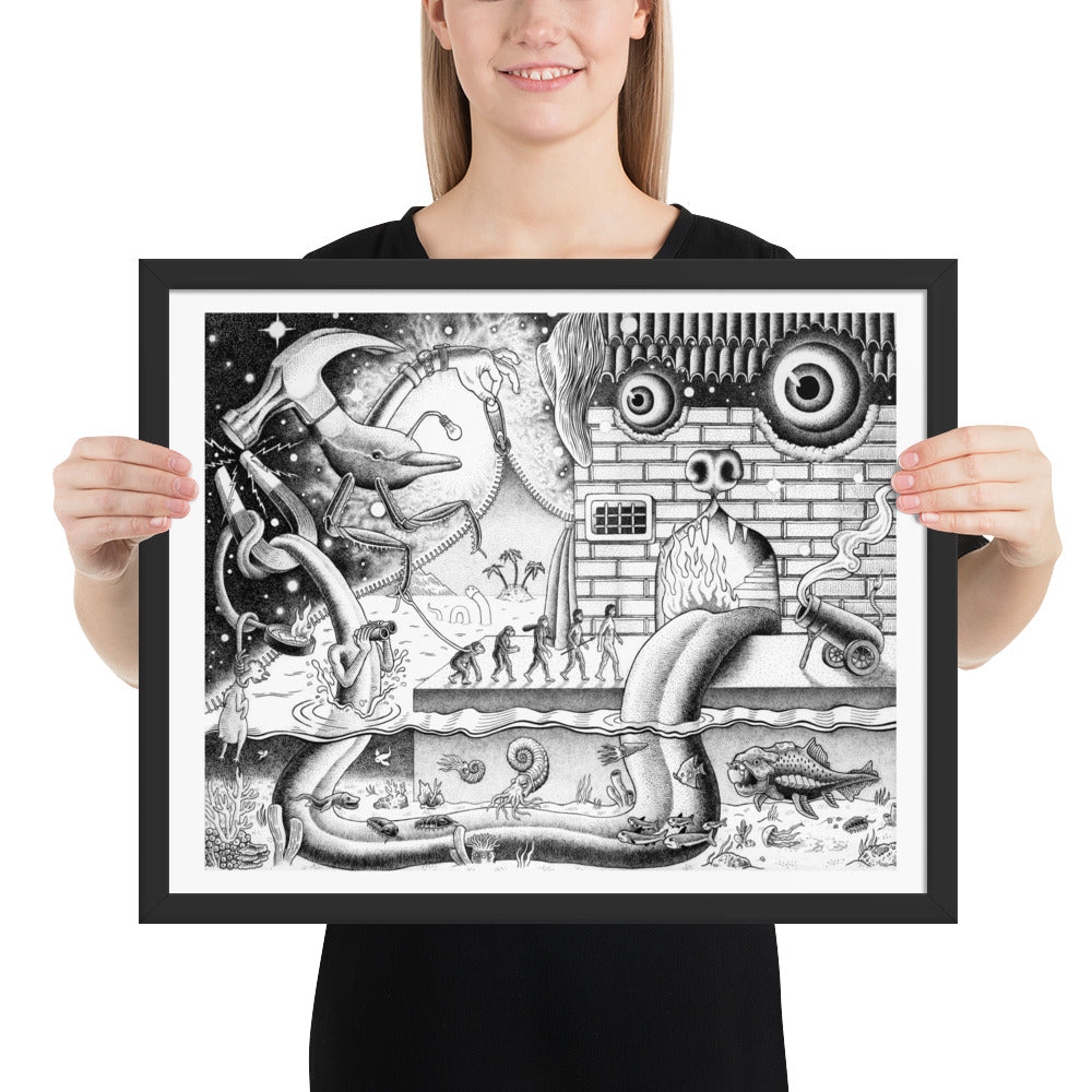 Curtain - Framed Poster