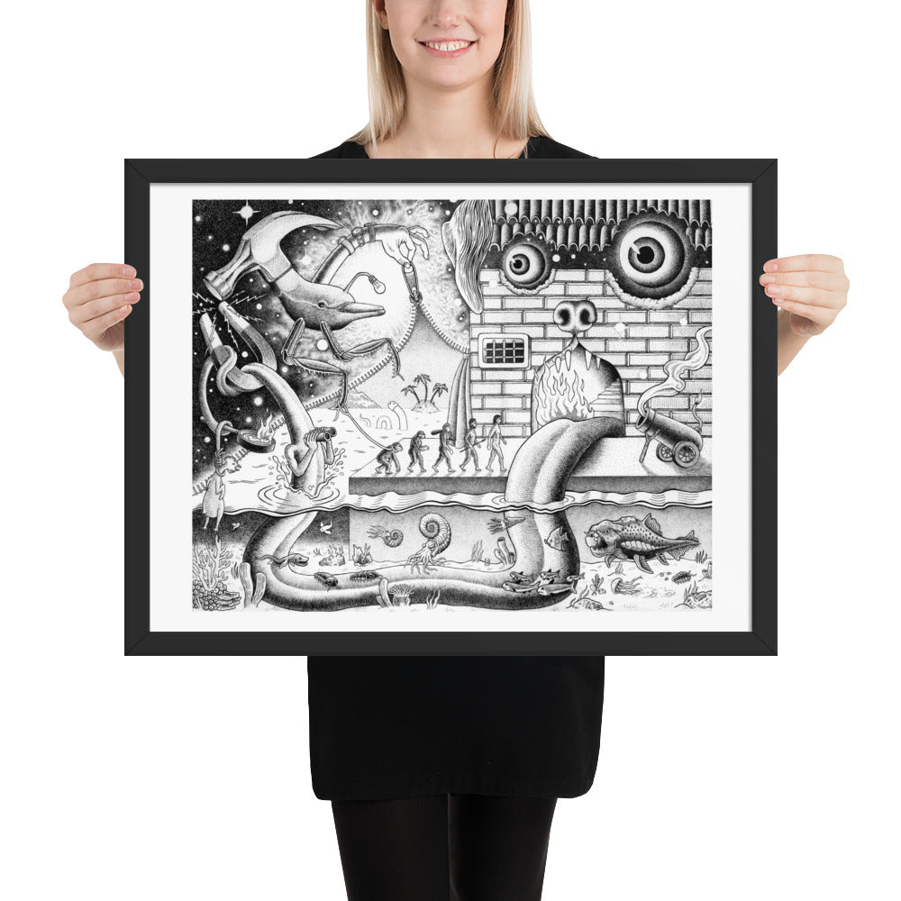 Curtain - Framed Poster