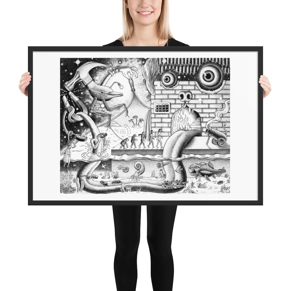 Curtain - Framed Poster