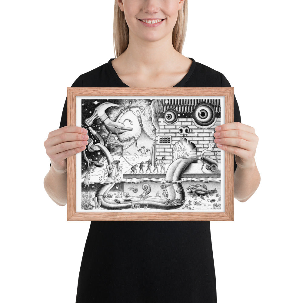 Curtain - Framed Poster