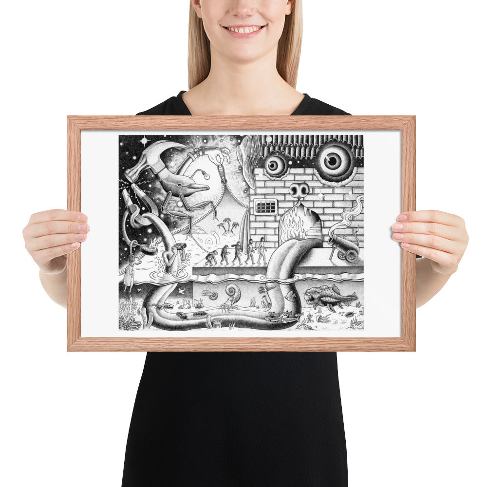 Curtain - Framed Poster