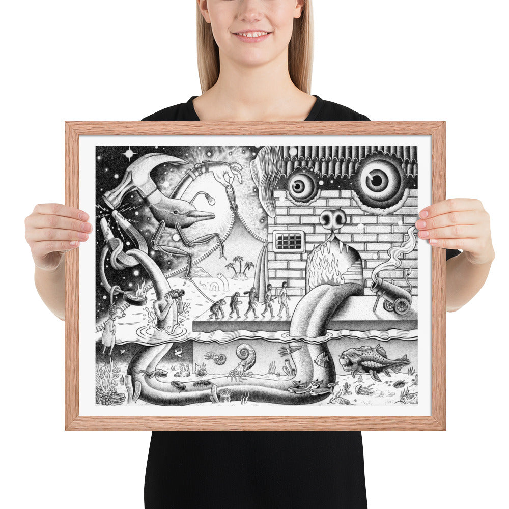 Curtain - Framed Poster