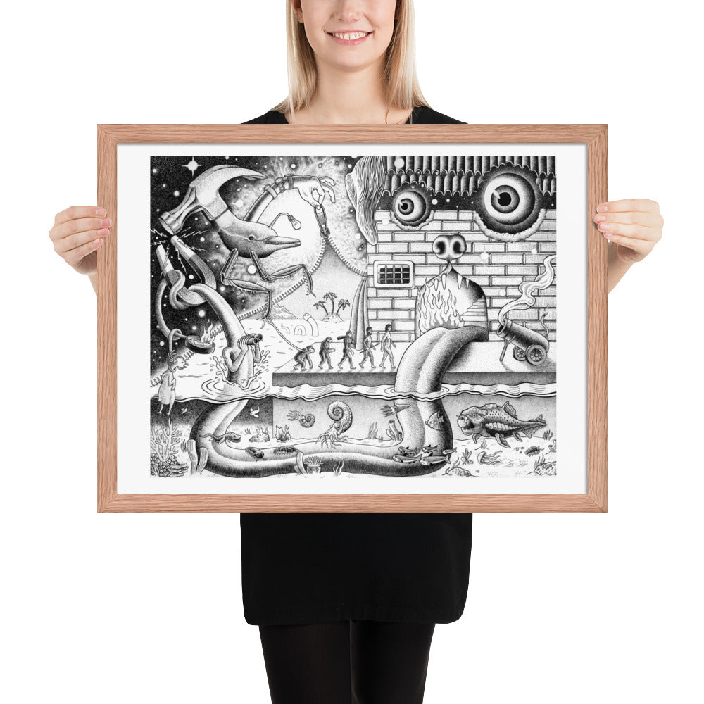 Curtain - Framed Poster