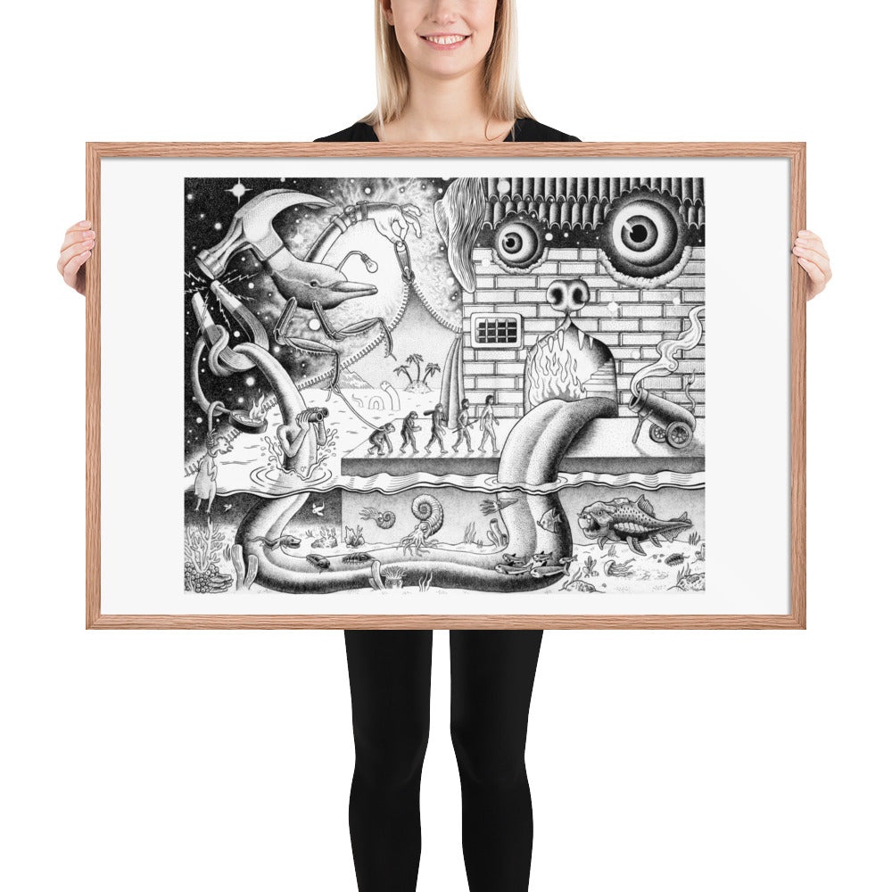 Curtain - Framed Poster