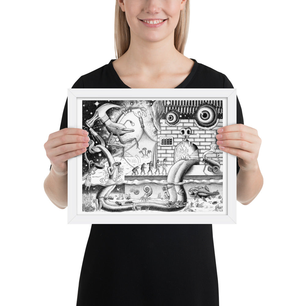 Curtain - Framed Poster