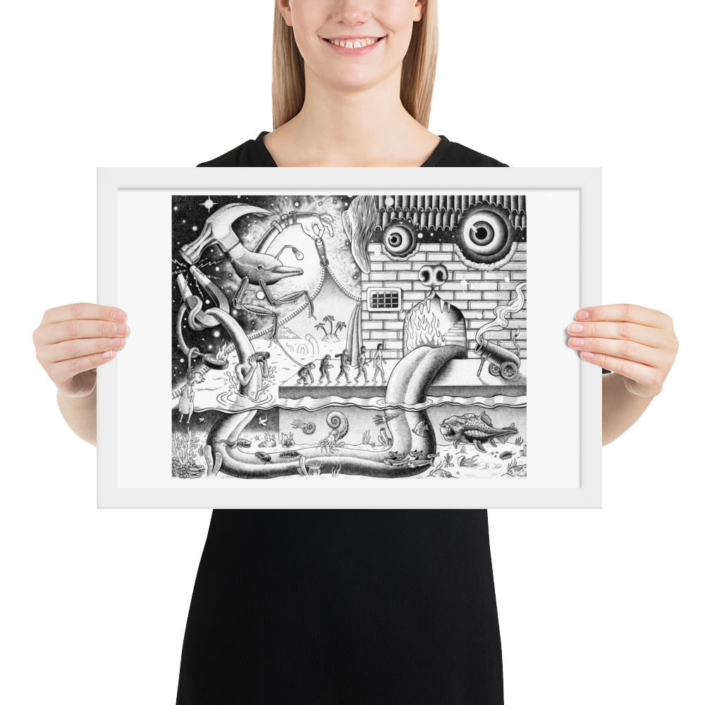 Curtain - Framed Poster