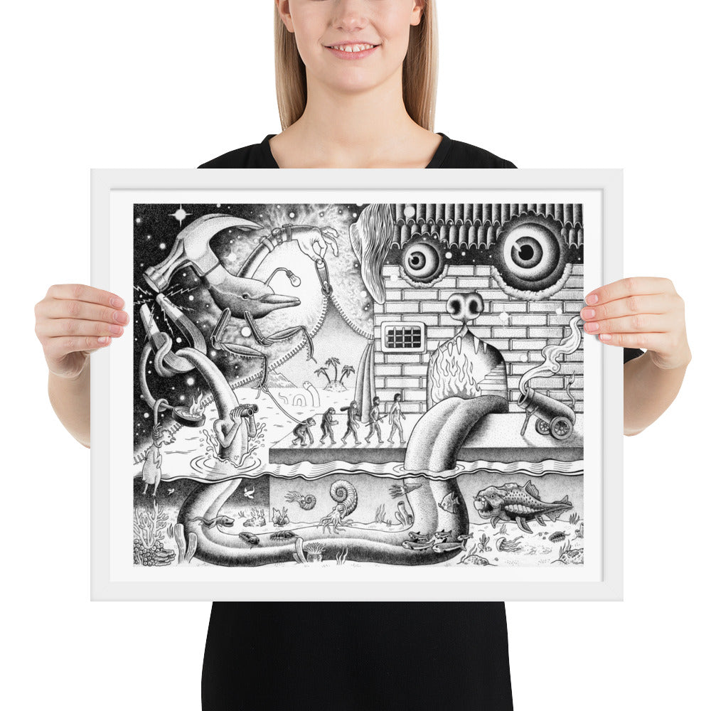 Curtain - Framed Poster