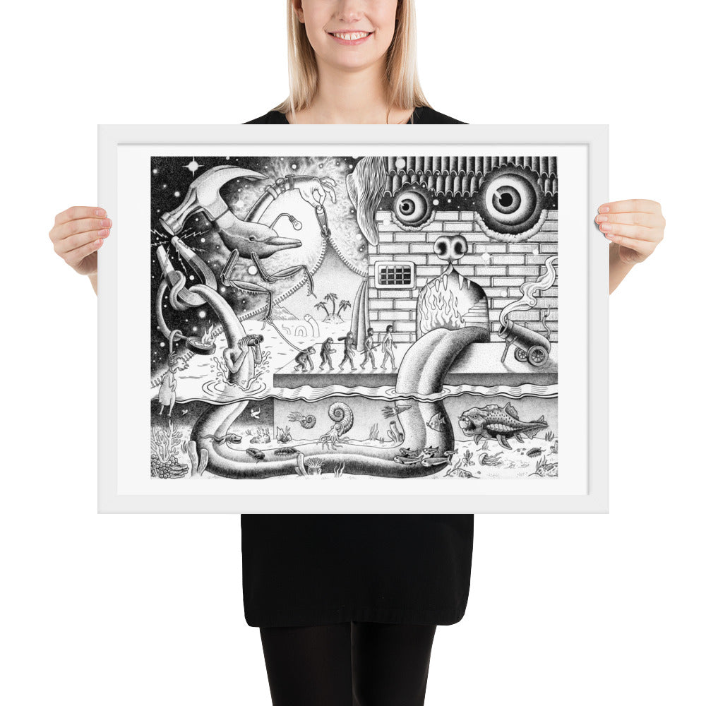 Curtain - Framed Poster